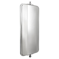 7" X 16" 430 Stainless Steel West Coast Style Mirror - Heated or Non-Heated