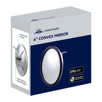 5" or 6" 430 Stainless Steel 320R Convex Mirror - Centered Mounting Stud