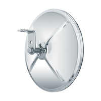 7-1/2" 430 Stainless Steel 320R Convex Mirror - Centered or Offset Mounting Stud