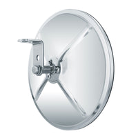 8-1/2" 430 Stainless Steel 320R Convex Mirror - Centered or Offset Mounting Stud