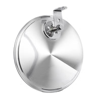 8-1/2" 430 Stainless Steel 320R Convex Mirror - Centered or Offset Mounting Stud