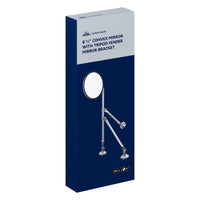 United Pacific - 8-1/2" Convex Mirror With Stainless Tripod Fender Mirror Bracket