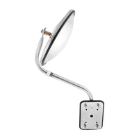 United Pacific - Universal Stainless Steel Pod Mount Convex Mirror