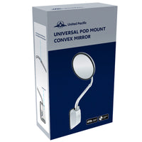 United Pacific - Universal Stainless Steel Pod Mount Convex Mirror