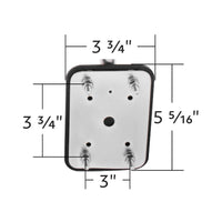United Pacific - Universal Stainless Steel Pod Mount Convex Mirror