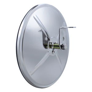 United Pacific - 8-1/2" Chrome 320R Convex Mirror - Centered or Offset Mounting Stud