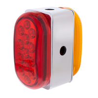 26 LED Dual Function Reflector Double Face Oval Light With Stainless Steel Bracket