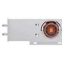 2-1/2" Bolt Pattern SS Spring Loaded Bar With 6X 4" 13 LED Abyss Lights - Red LEDs (Red or Clear Lens)