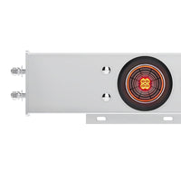 2-1/2" Bolt Pattern SS Spring Loaded Bar With 6X 4" 13 LED Abyss Lights - Red LEDs (Red or Clear Lens)