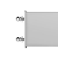 3-3/4" Bolt Pattern Chrome Spring Loaded Bar w 6 X 4" 13 Red LED Abyss Lights & Visors