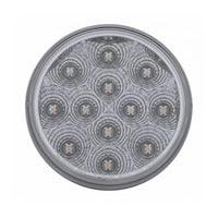 3-3/4" Bolt Pattern Chrome Spring Loaded Light Bar w 6 X 12 Red LED 4" Reflector Light - Red LEDs (Red or Clear Lens)