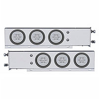 3-3/4" Bolt Pattern SS Spring Loaded Bar w 6 X 21 LED 4" GloLight - Red LEDs (Red or Clear Lens)