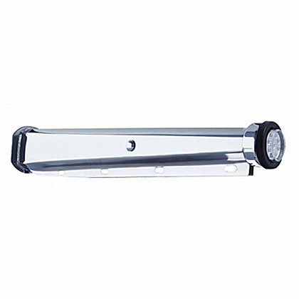 30" Heavy Duty Mud Flap Hangers w 9 LED Reflector End Cap & Grommet - Amber LEDs (Clear Lens)