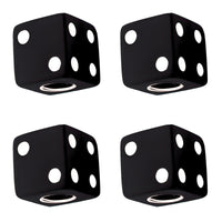 United Pacific - Dive Valve Caps w White Dots (Set of 4) - Red, White, Black or Blue