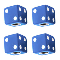 United Pacific - Dive Valve Caps w White Dots (Set of 4) - Red, White, Black or Blue