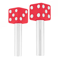 United Pacific - Dice Door Lock Knobs - 2 Pc/Set (Red, White, Black or Blue)