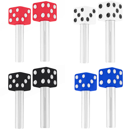 United Pacific - Dice Door Lock Knobs - 2 Pc/Set (Red, White, Black or Blue)