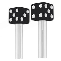 United Pacific - Dice Door Lock Knobs - 2 Pc/Set (Red, White, Black or Blue)