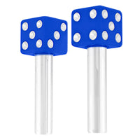 United Pacific - Dice Door Lock Knobs - 2 Pc/Set (Red, White, Black or Blue)