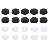United Pacific - Black Plastic Snap-On Caps For #6 And #8 Screw (10-Pack)