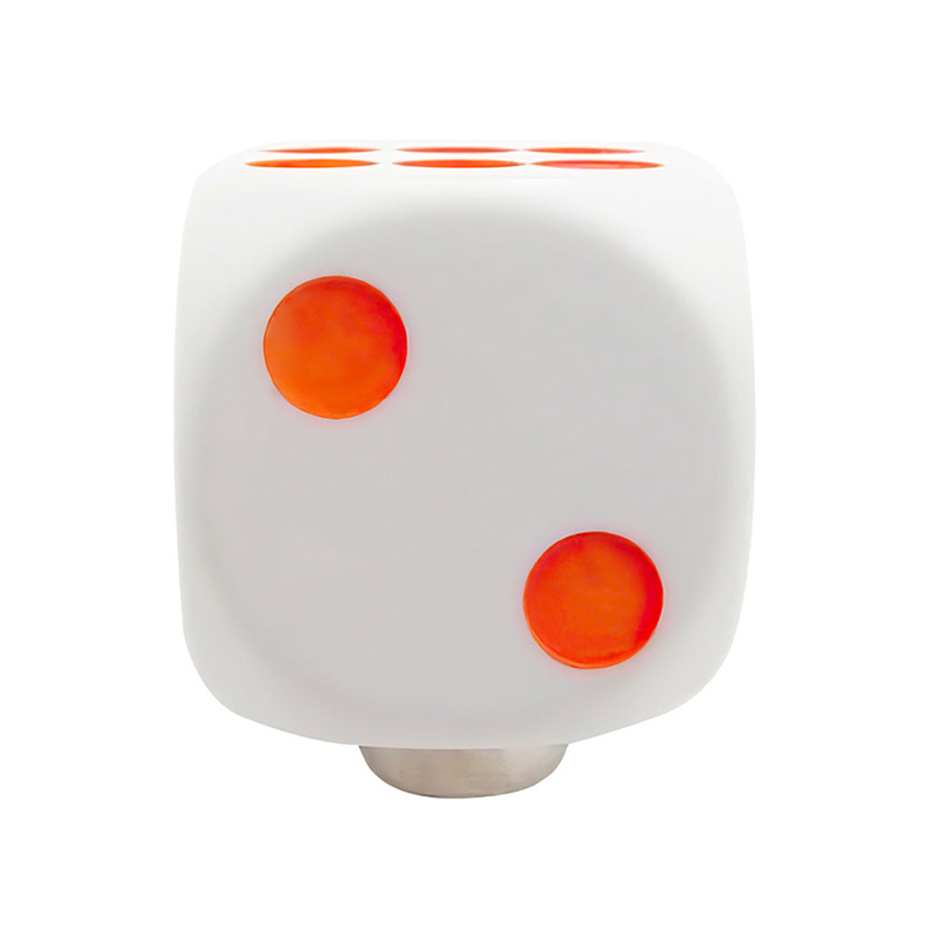 United Pacific - White or Blue Dice Gearshift Knob With Glowing Dots