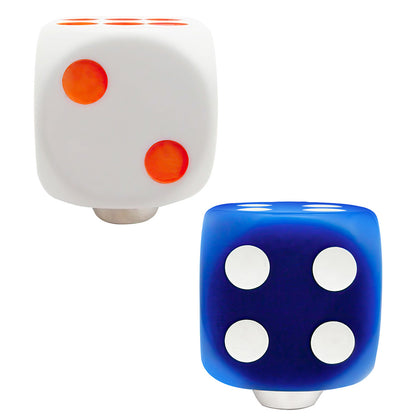 United Pacific - White or Blue Dice Gearshift Knob With Glowing Dots