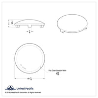 United Pacific - Vinyl Button Covers For Kenworth (10-Pack)