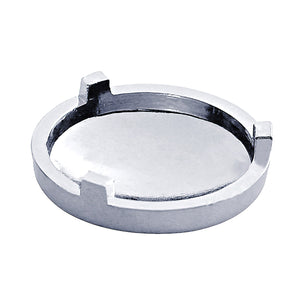Chrome Plastic Covers For 3/4" Round Vinyl Button For Most Freightliner & International (Card of 10)