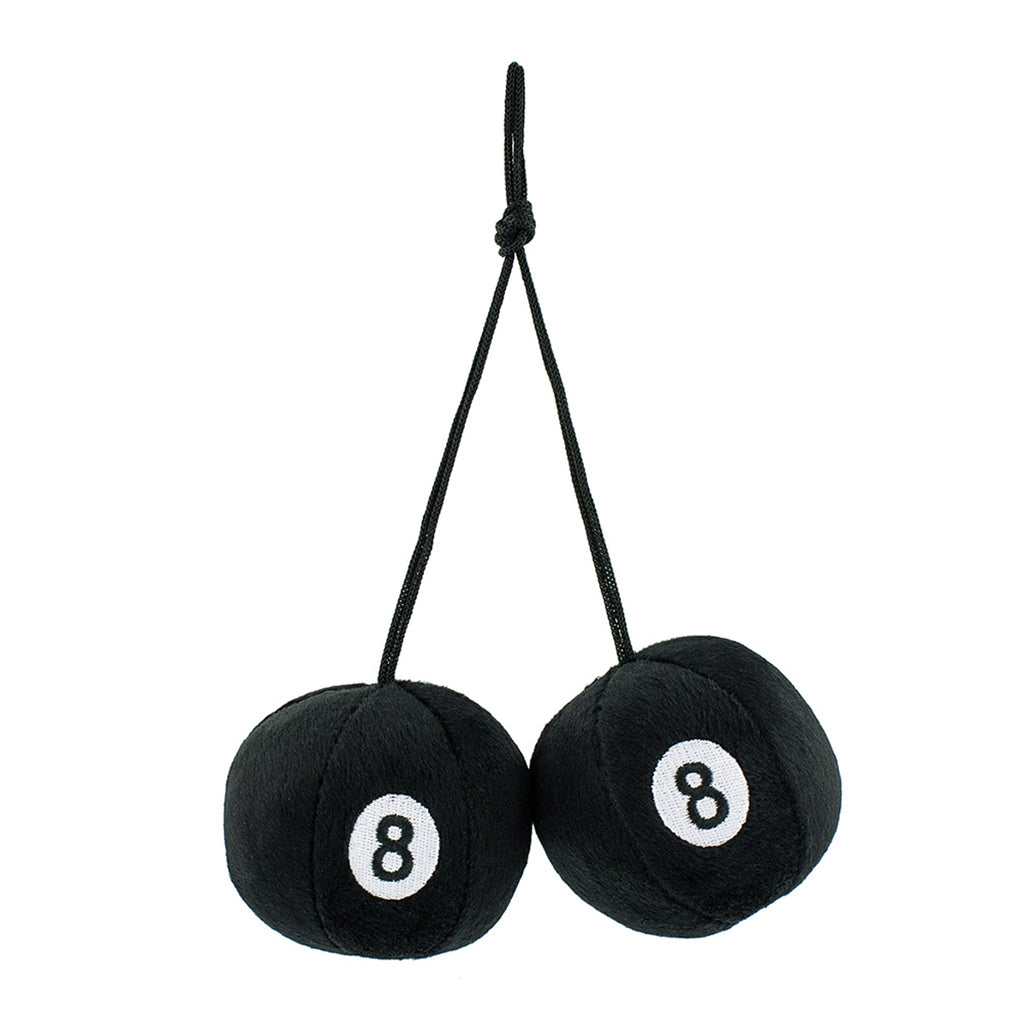 United Pacific - 3" Round Fuzzy 8-Ball (Pair)