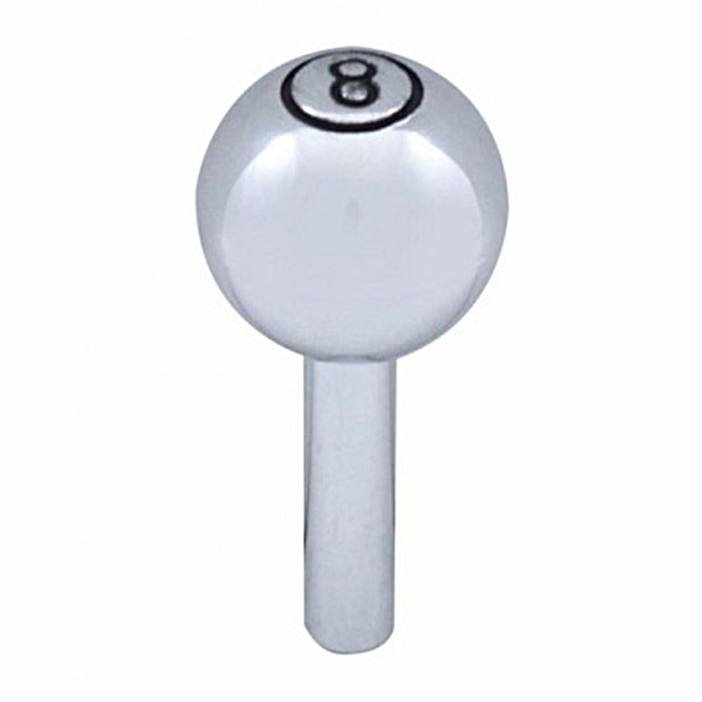 United Pacific - Chrome Large "8" Ball Door Lock Knobs (2pc/set)