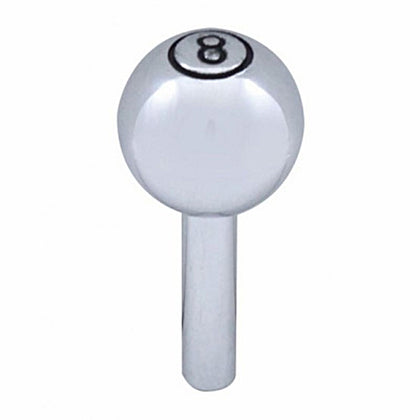 United Pacific - Chrome Large "8" Ball Door Lock Knobs (2pc/set)