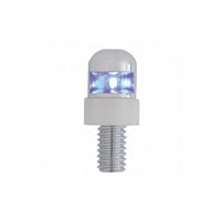 United Pacific - Single LED License Plate Fasteners - 2 Pack (Blue, Red or White LEDs)