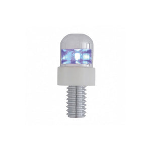 United Pacific - Single LED License Plate Fasteners - 2 Pack (Blue, Red or White LEDs)