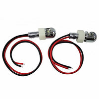 United Pacific - Single LED License Plate Fasteners - 2 Pack (Blue, Red or White LEDs)