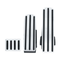 United Pacific - Billet Aluminum With Black Rubber Pedal Set For Kenworth