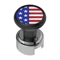 Thread-On Gearshift Knob With 13/15/18 Speed Adapter (USA, Texas or Mexico Flag) - Black