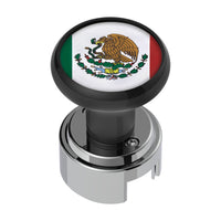 Thread-On Gearshift Knob With 13/15/18 Speed Adapter (USA, Texas or Mexico Flag) - Black