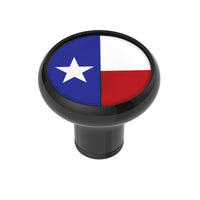 1/2" - 13 Thread-On Gearshift Knob With USA, Texas or Mexico Flag - Black