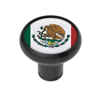 1/2" - 13 Thread-On Gearshift Knob With USA, Texas or Mexico Flag - Black