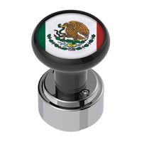Thread-On Gearshift Knob With 9/10 Speed Adapter (USA, Texas, Mexico Flag) - Black