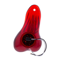 8-1/4" Tall Large Low-Hanging Rubber Balls With LED Light - Red LEDs