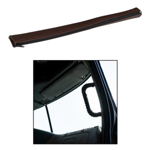 United Pacific - 17" Driver Assist Grab Bar Cover - Black or Brown Engineered Leather