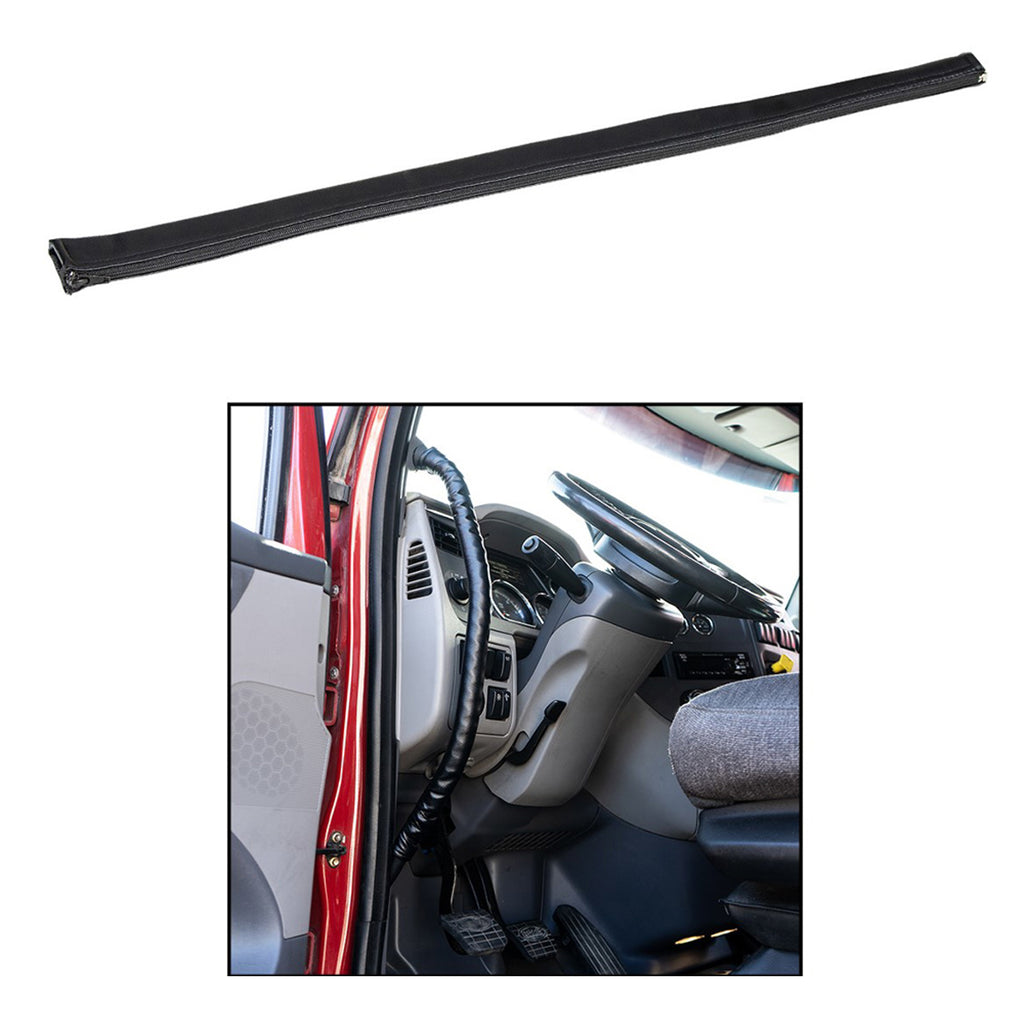 United Pacific - 31.5" Driver Assist Grab Bar Cover - Black or Brown Engineered Leather