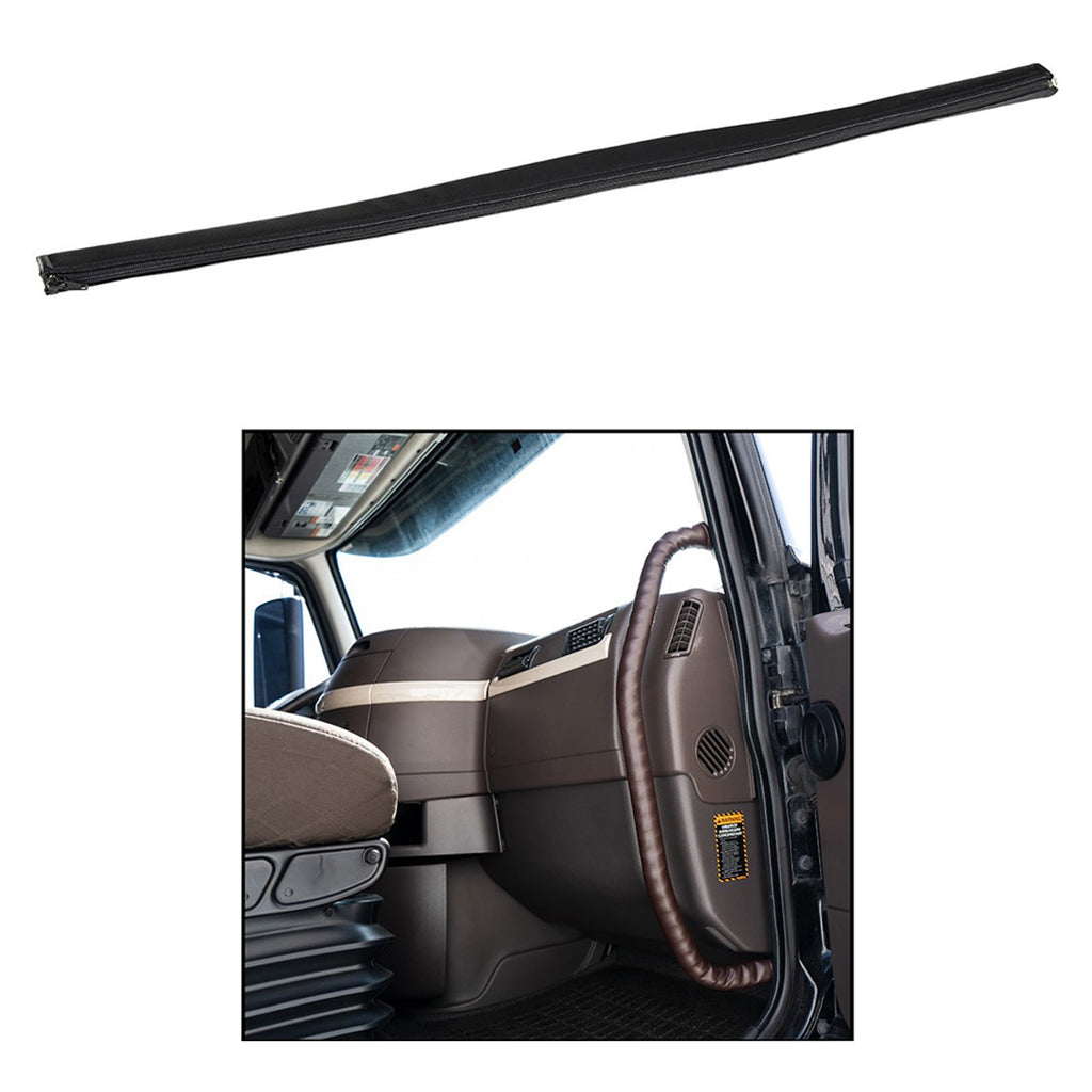 United Pacific - 35" Driver Assist Grab Bar Cover - Black or Brown Engineered Leather