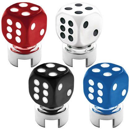 United Pacific - Dice Gearshift Knob With 13/15/18 Speed Adapter (Red, White, Black or Blue)