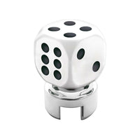 United Pacific - Dice Gearshift Knob With 13/15/18 Speed Adapter (Red, White, Black or Blue)