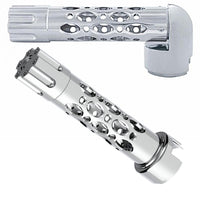 Austin Style Gun Cylinder Chrome Gearshift Knob With 13/15/18 Speed Adapter (Horizontal or Vertical)