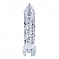 Brooklyn Style Spike Chrome Gearshift Knob With 13/15/18 Speed Adapter - Horizontal or Vertical