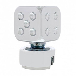 United Pacific - Dice Gearshift Knob With 13/15/18 Speed Adapter (Chrome)