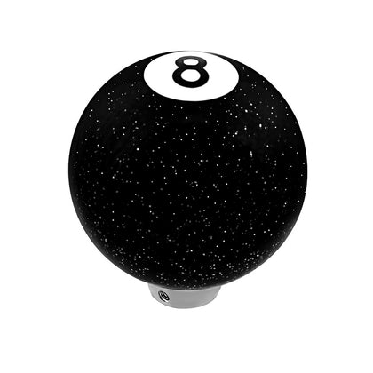 United Pacific - #8 Pool Ball Gearshift Knob - Gloss Black With Glitter